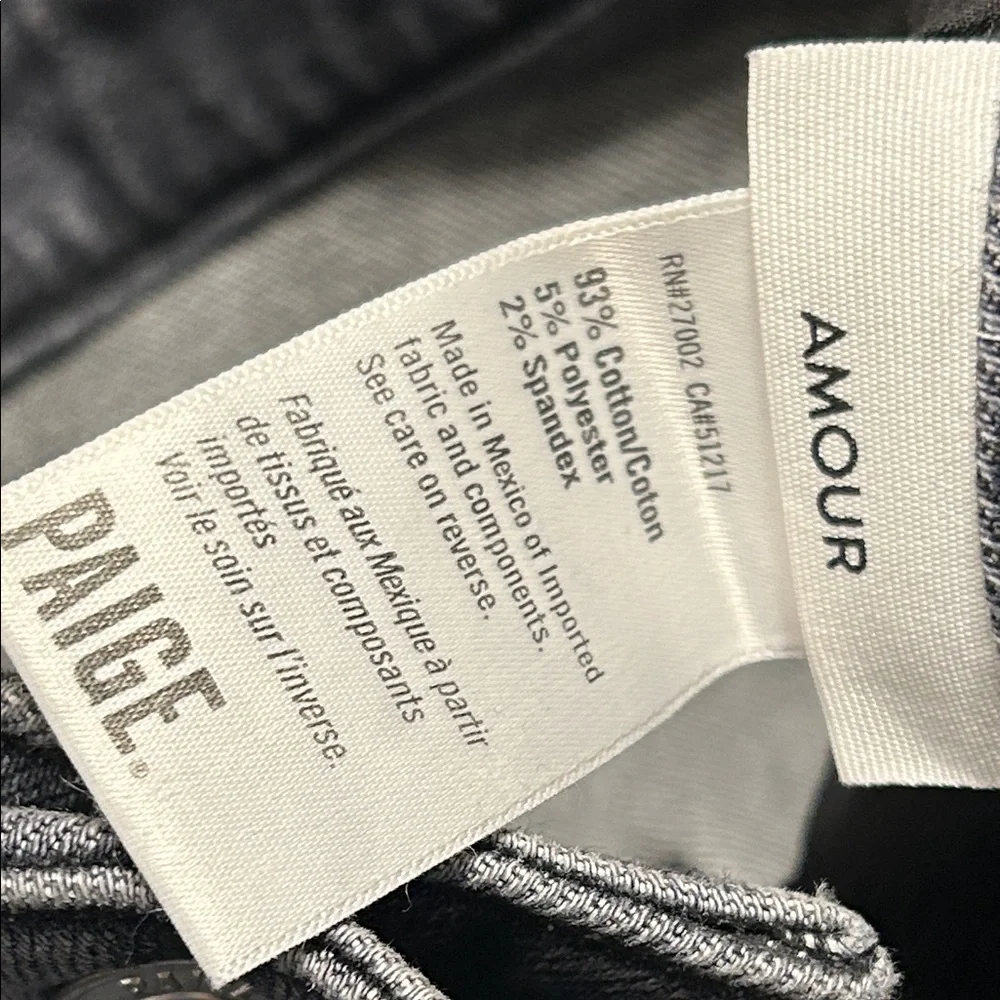 🐣PAIGE amour ankle Jolene pockets ash black size 34 NWT - Picture 12 of 12